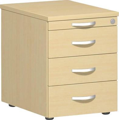 Produktbild Geramöbel Rollcontainer 3 KU Schubfächer 430x600x566mm Ahorn