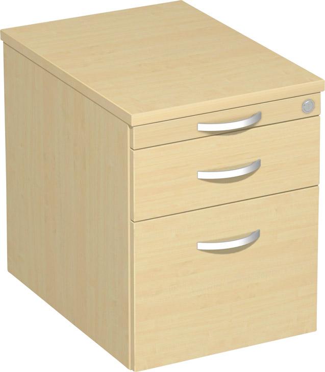 Produktbild Geramöbel Rollcontainer KU mit Hängeregistratur 438x600x565mm Ahorn