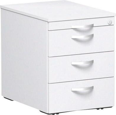 Produktbild Geramöbel Rollcontainer 3 KU Schubfächer 430x600x566 Weiß