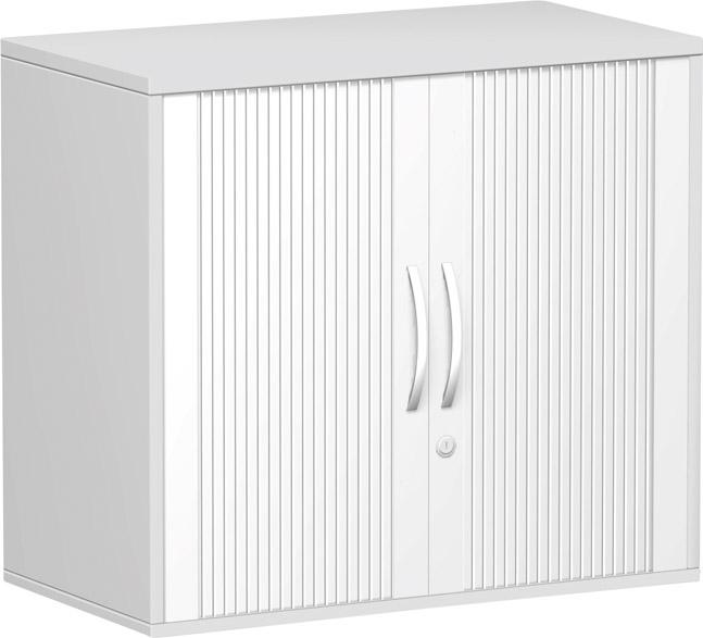 Produktbild Geramöbel Anstell Querrolladenschrank 720x800x425mm grau/silber