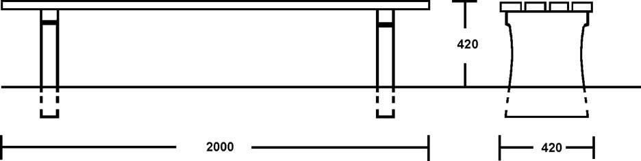 Produktbild Lignit Sitzbank Fichte lasiert 100 kg bild 2