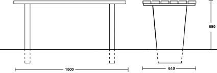 Produktbild Lignit Tisch Fichte lasiert 40 kg bild 2