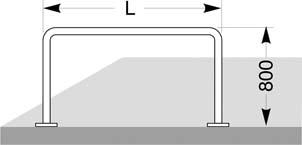 Produktbild Wsm Fahrradständer Fahrrad Anlehnbügel 9100, L1000mm,vzk.,z.Aufd bild 2
