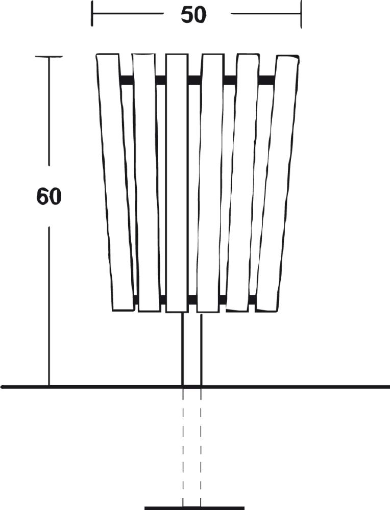 Produktbild Lignit Abfallbehälter K2 Hartholz lackiert bild 2