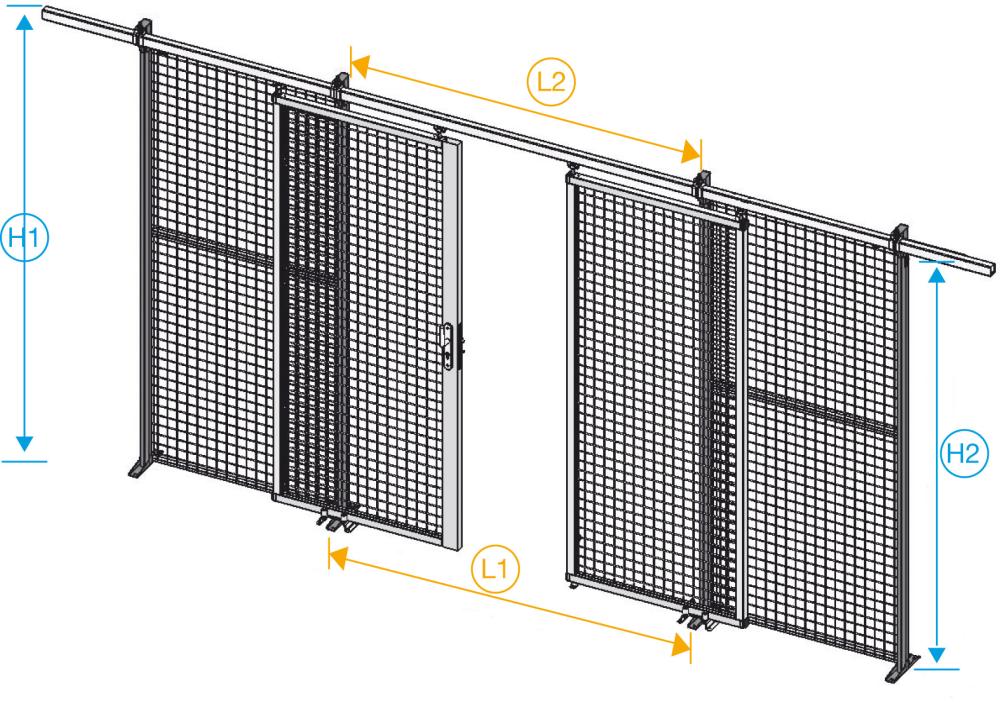 Produktbild Manorga Gitterwand 2200x1500 Ral7024 bild 9