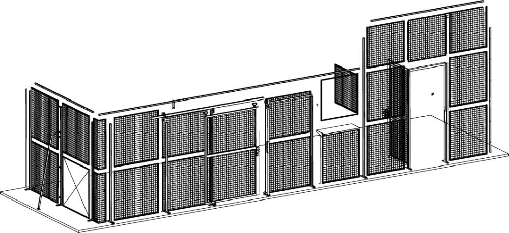 Produktbild Manorga Gitterwand 2200x1500 Ral7024 bild 10