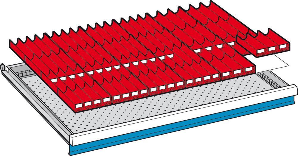 Produktbild LISTA Mulden-Set FH 50 16Teile/30Wände:4-tlg