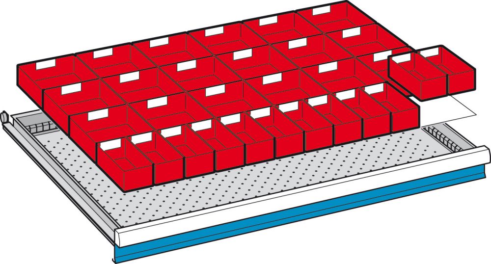 Produktbild LISTA EinsatzkästenFH 100 54x36E, 30tlg.