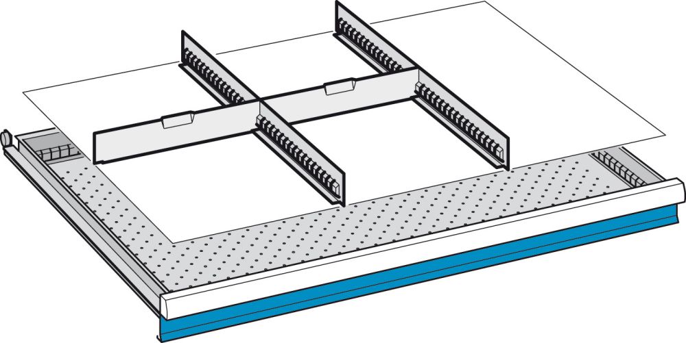 Produktbild LISTA Trennwände FH 75 54x36E, 4tlg.