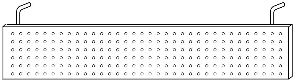 Produktbild Hammerbacher Sichtblende Metall für 160 cm Tische - Skizze bild 2