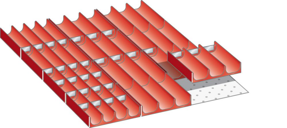 Produktbild LISTA Mulden-Set FH 50 4Teile/30Wände:4-tlg