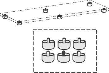 Produktbild Geramöbel Standfüße ab 1200mm N-10SF6-Z bild 1