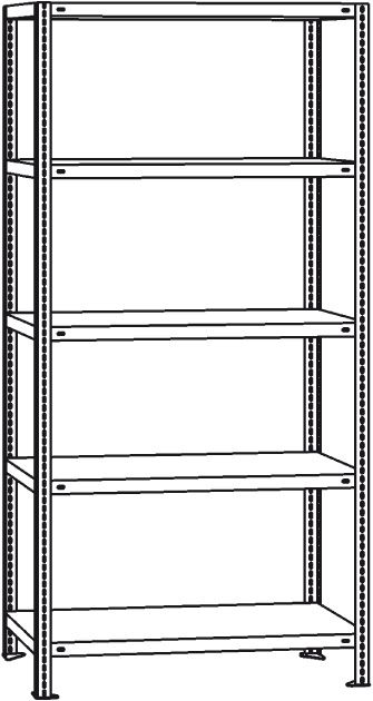Produktbild SCHULTE Grundregal Reifen 2750 x 1500 x 400 mm bild 5