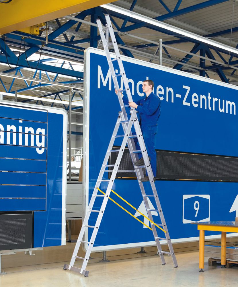 Produktbild ZARGES Mehrzweckleiter 3-teilig 3 x 14 Sprossen Z500 bild 1