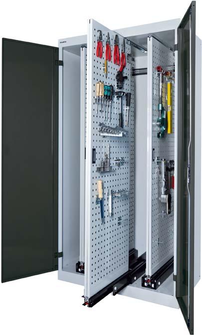 Produktbild LISTA Vertikalauszugschrank m. 3 Ausz.,RAL7035 bild 3