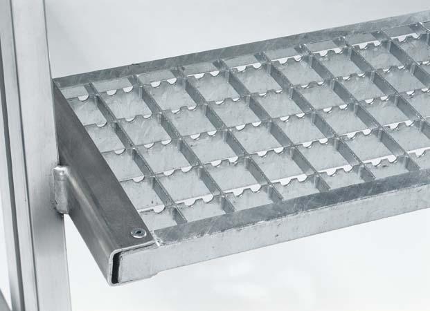 Produktbild Günzburger Podestleiter beidseitig 8 Gitterroststufen bild 3