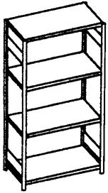 Produktbild Meta Steckregal S3 V150 GF 2000x1000x400 mm vzk bild 4