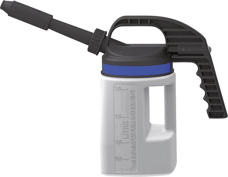 Produktbild Asecos Abfüllkanne PE 2 Liter mit kurzem langem Auslauf