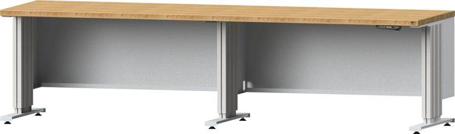 Produktbild Anke Arbeitstisch 2800x800x740 bis 1140 mm LIFT 2800 mm BMP 40 mm
