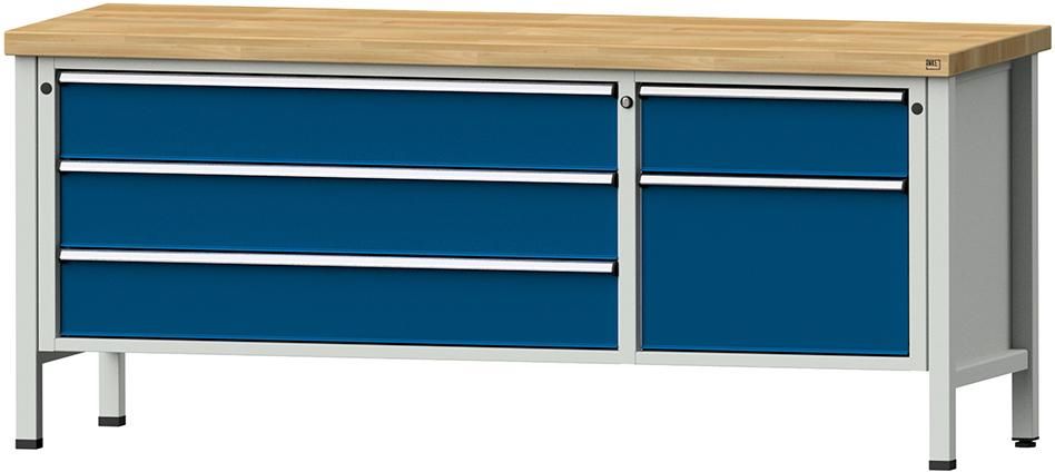 Produktbild Anke Werkbänke Kombiwerkbank 287 V 2000 x 700 x 850 mm RAL 7035 5010