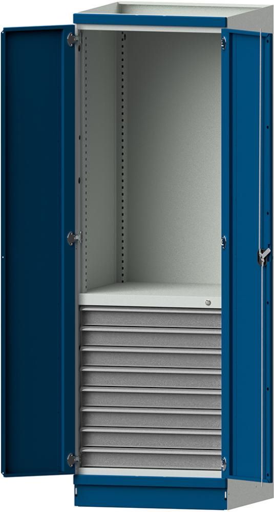 Produktbild Anke Leergehäuse Modell 101 Maße 720 x 2200mm RAL 7035 5012 mit Türen