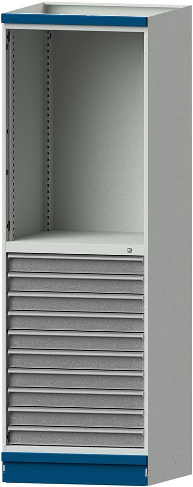 Produktbild Anke Leergehäuse Modell 102 720 x 2200 mm RAL 7035 und Schubladenblock