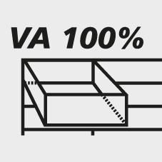 Produktbild Anke Schublade 750 x 600 mm Front 330 mm blau für Basisschrank bild 2