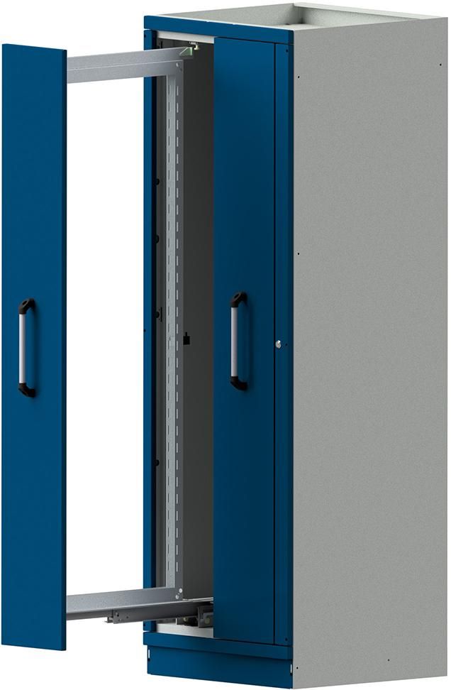 Produktbild Anke Vertikalauszugschrank 720 x 2200 mm RAL 7035 5012 2 Vertikalwannen