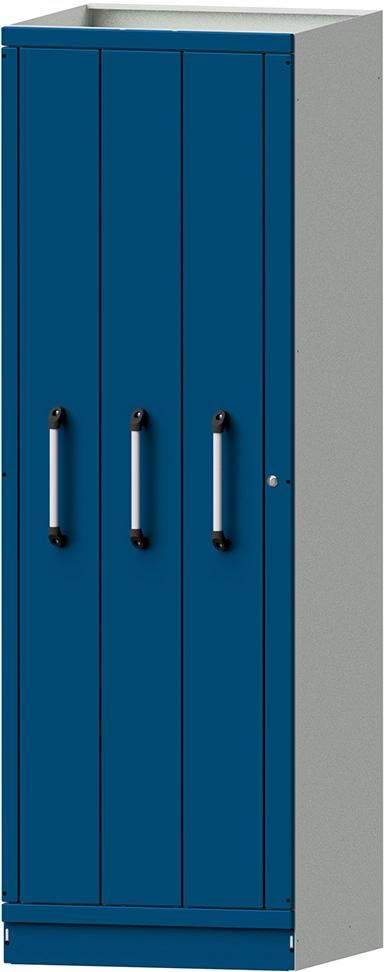 Produktbild Anke Vertikalauszugschrank 720 x 2200 mm RAL 7035 5012 3 Vertikalwannen