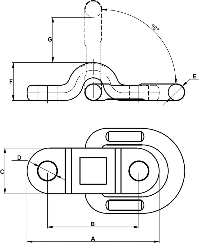 Produktbild FS Hebetechnik Anschlagpunkte ohne Feder Schraubausführung Tragfähigkeit 5300 kg bild 2