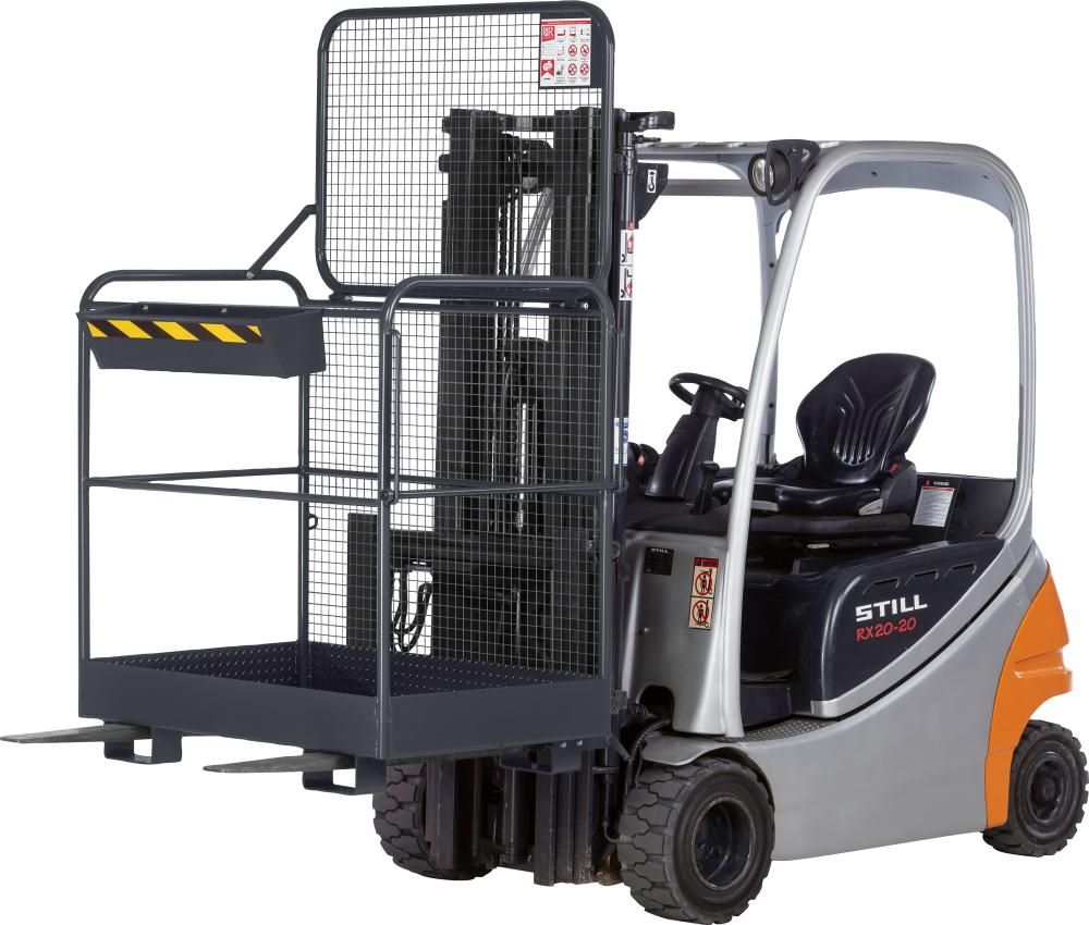 Produktbild RR Arbeitskorb Typ RAK Eco mit 1200 x 800 x 1900 mm Last 300 kg RAL 7016 bild 2