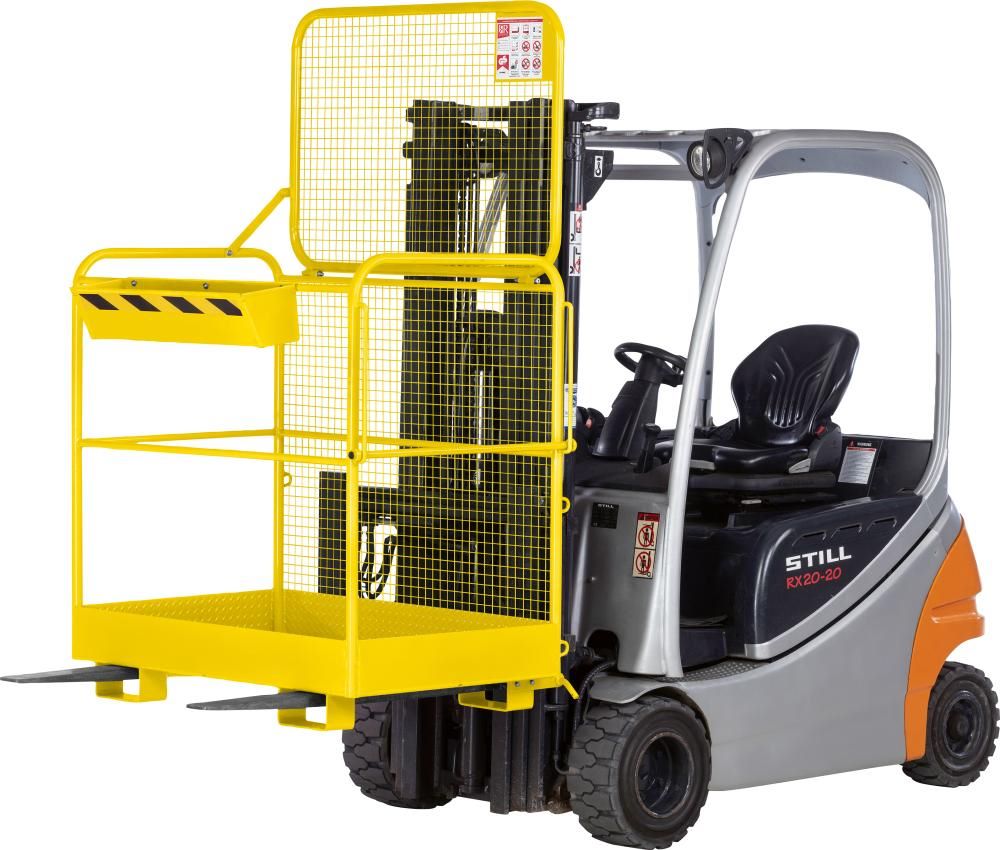 Produktbild RR Arbeitskorb Typ RAK Eco 1200 x 800 x 1900 mm bis 300 kg gelb bild 2