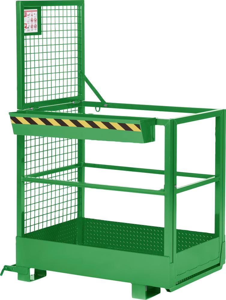 Produktbild RR Arbeitskorb Typ RAK Slim 800 x 1200 x 1900 mm Traglast 300 kg gelbgrün