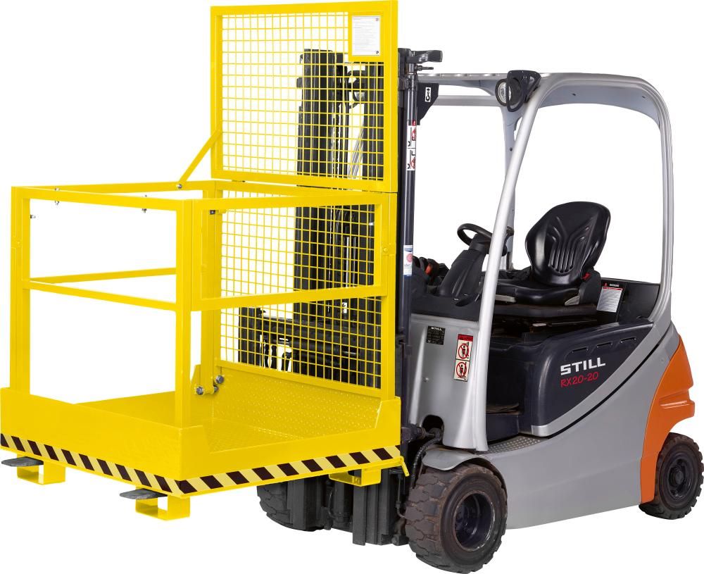 Produktbild Arbeitskorb Typ RAK Compakt 1200 x 1080 x 1910 mm Last 300 kg RAL 1023 bild 2