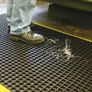 Produktbild Coba Arbeitsplatzmatte Workstation Standard 1,0 x 1,5 m schwarz gelb