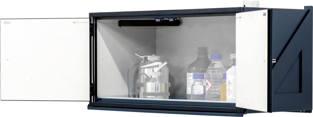 Produktbild Asecos Sicherheitsschrank Typ 30 zur Wandmontage ohne Schloss RAL 7016