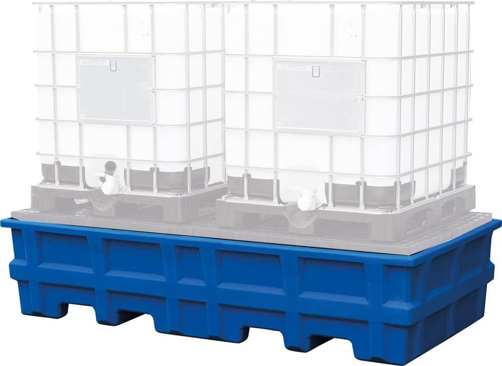 Produktbild Asecos IBC Station PE mit PE Gitterrost 2480 x 1320 x 610 mm