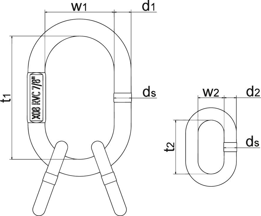 Produktbild FS Hebetechnik Aufhängering GK 10 4 strängige Ketten RAL 3022  bild 2