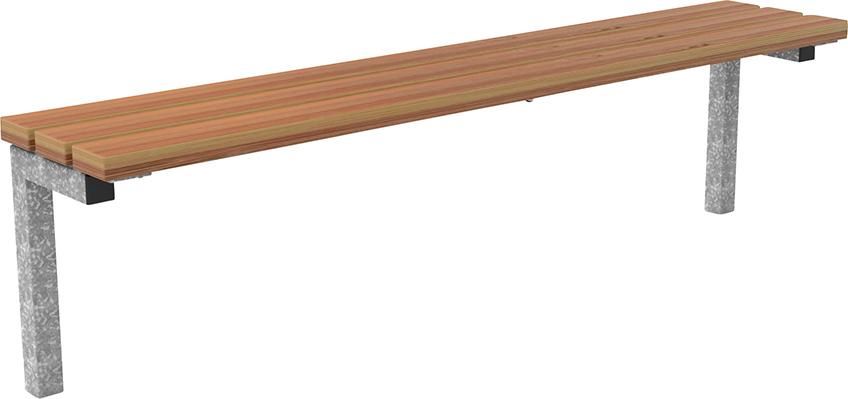 Produktbild Parkbank SEVILLA Bambus Sitzbreite 1770 mm ohne Rückenlehne