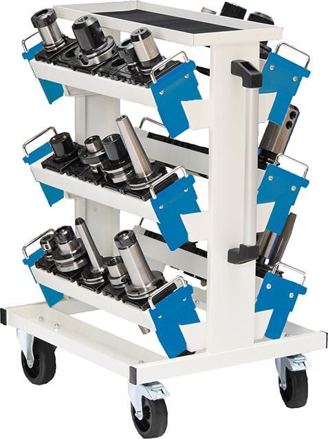 Produktbild Bedrunka+Hirth CNC Transportwagen 560 x 630 x 950 mm mit 6 Werkzeugträger