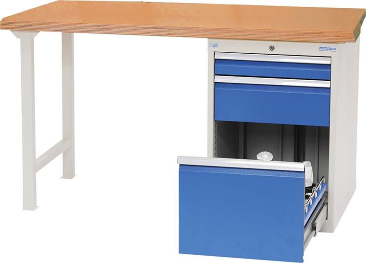 Produktbild Bedrunka+Hirth CNC Werkbank 3 Schubladen Buche Multiplex 1500 x 750 x 859 mm