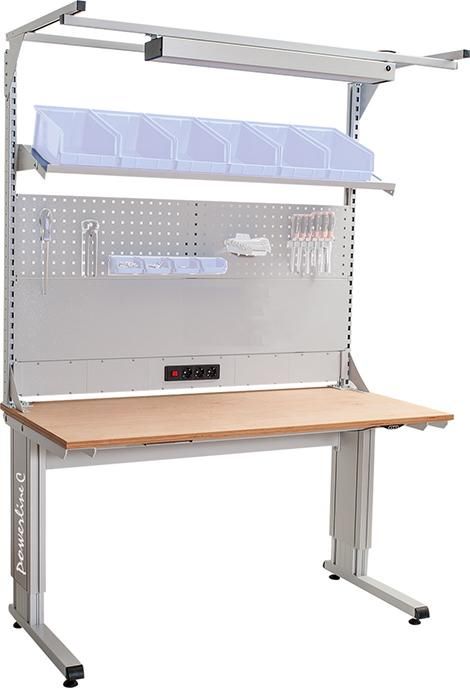 Produktbild Bedrunka + Hirth Grundtischkombi powerline Höhenverstellung 1500 x 750 mm 600 kg Last