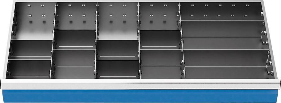Produktbild Bedrunka+Hirth Schubladeneinteilung Fronthöhe 100 mm 980 x 500 mm