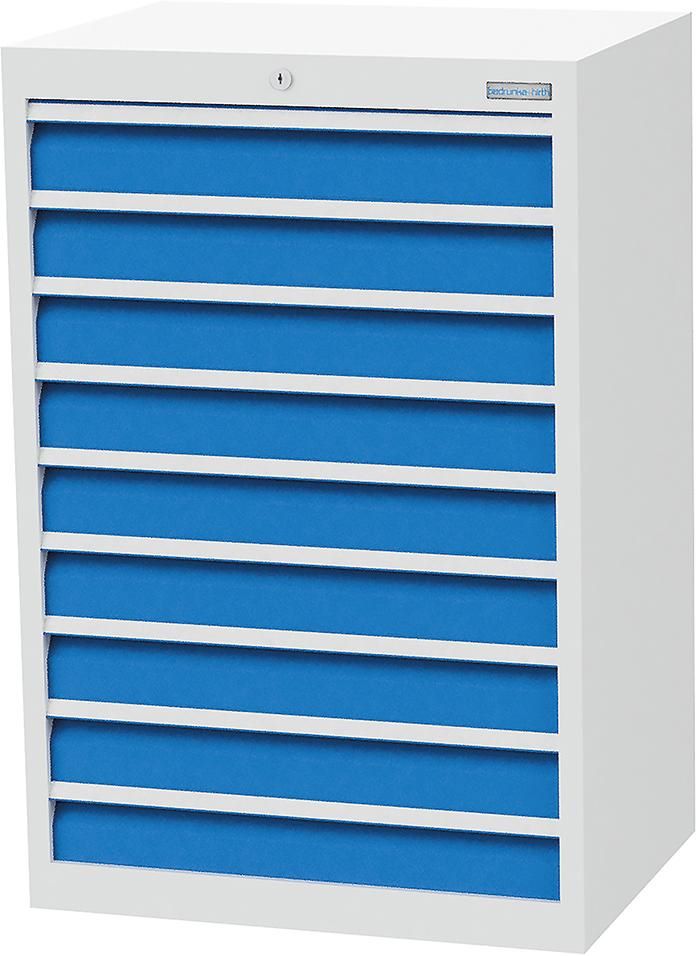 Produktbild Bedrunka+Hirth Schubladenschrank 9 Schubladen 680 x 500 x 1019 mm jeweils 50 kg