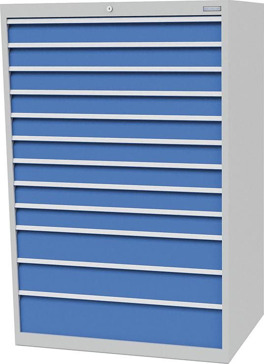 Produktbild Bedrunka+Hirth Schubladenschrank 12 schmale Schubladen Tiefe 736 mm 1005 mm
