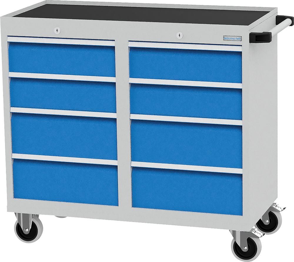 Produktbild Bedrunka + Hirth Werkstattwagen 1060 x 500 mm 8 Schubladen und 4 Lenkrollen