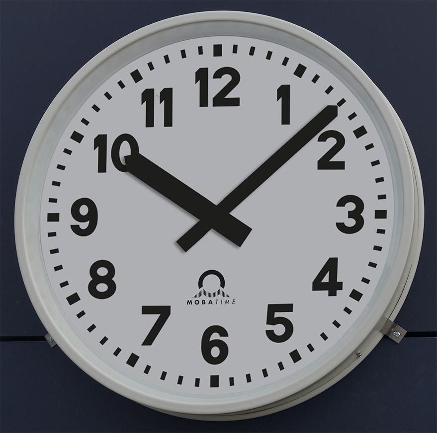 Produktbild Bürk Mobatime Außenfunkuhr FLEXLINE arabische Zahlen Durchmesser 600 mm