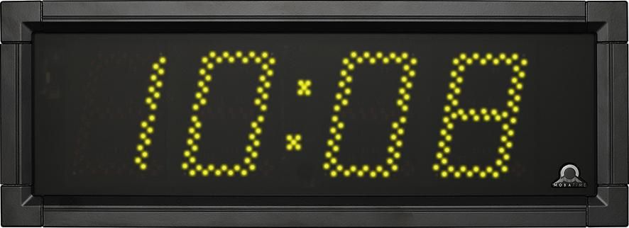 Produktbild Bürk Mobatime LED Digitaluhr gelb 530 x 85 x 191 mm