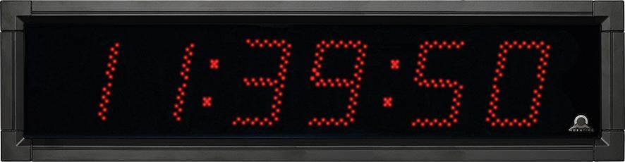 Produktbild Bürk Mobatime Außen LED Funkuhr digital rote leuchtstarke 750 x 60 x 191 mm