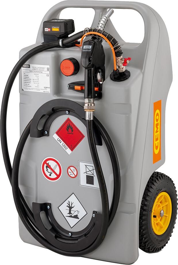 Produktbild Cemo Tankanlage Diesel Trolley 60 L CAS Akku 2 Ah + ASC55 18 V